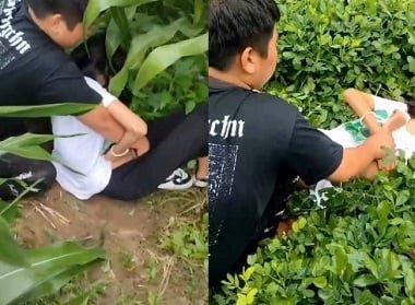 Địt dắt em nữ sinh trên đồng hoang