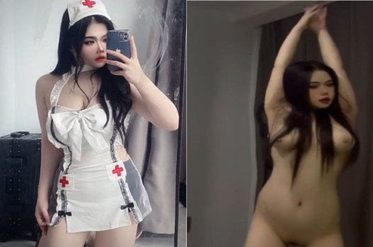 Y tá sexy hỗ trợ bệnh nhân với cặp ngực khủng